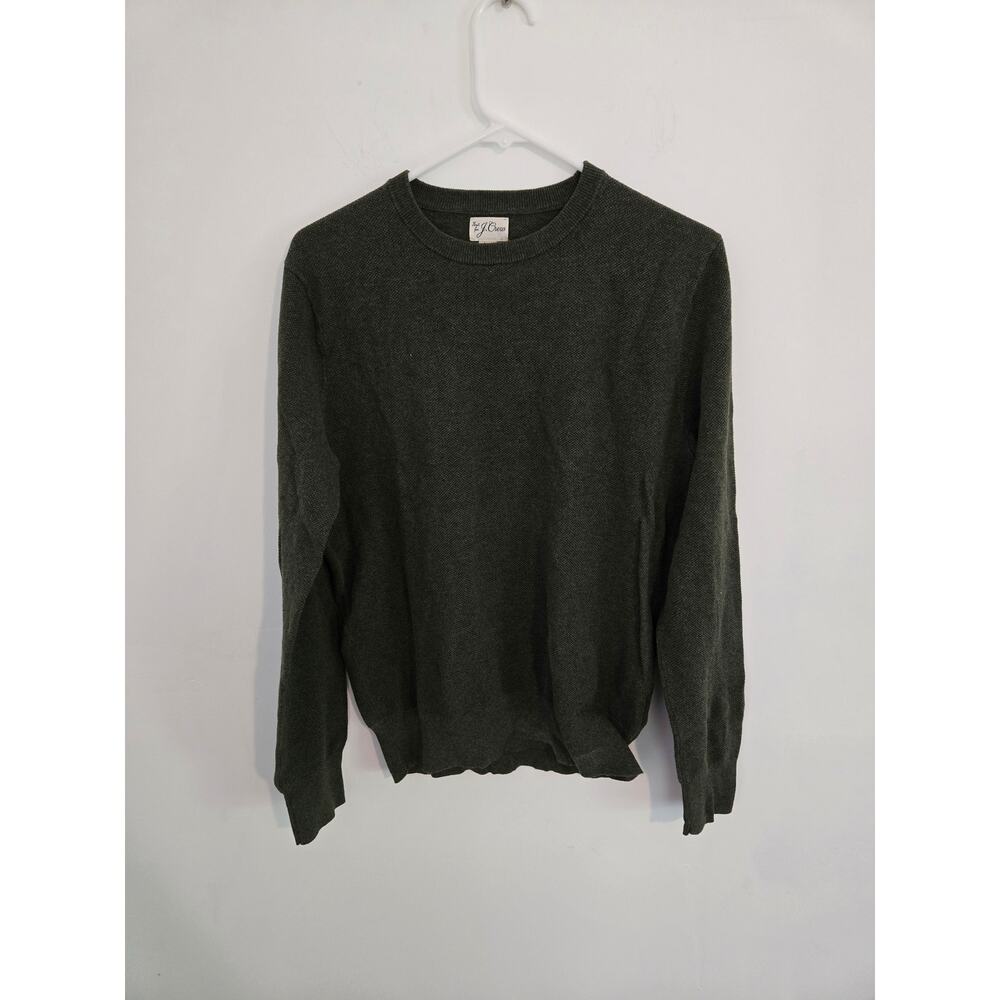 J.crew NWOT green sweater mens size M knit crew neck